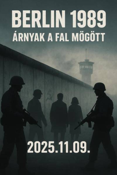 Berlin, árnyak a fal mögött.