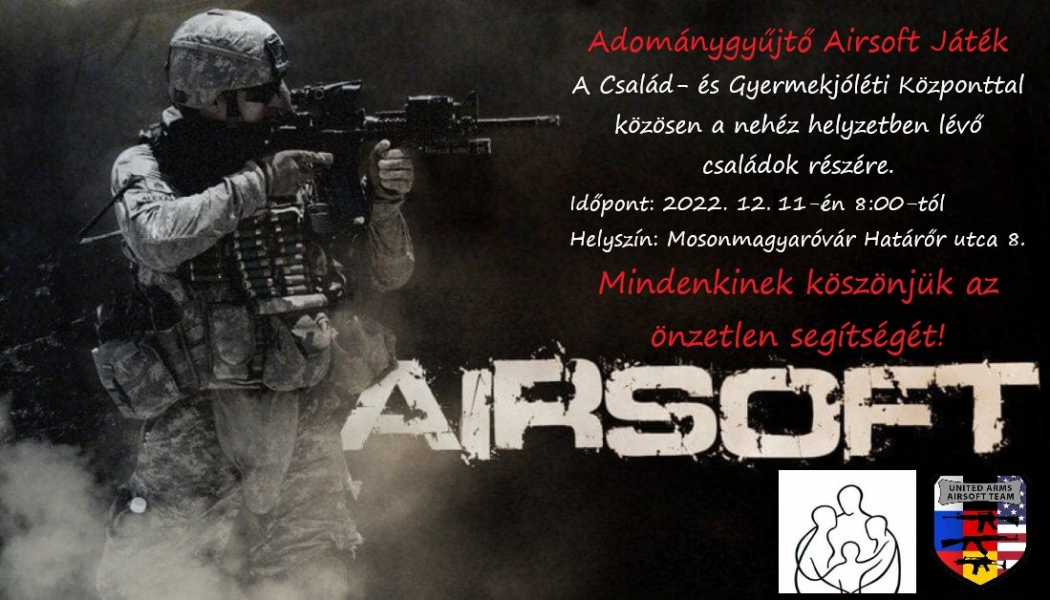 Adománygyűjtő Airsoft játék on Mosonmagyaróvár 12/11