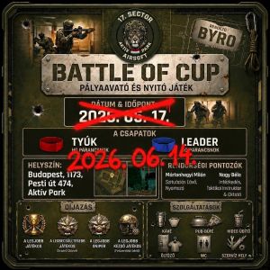 BATTLE OF CUP – PÁLYAAVATÓ ÉS NYITÓ JÁTÉK