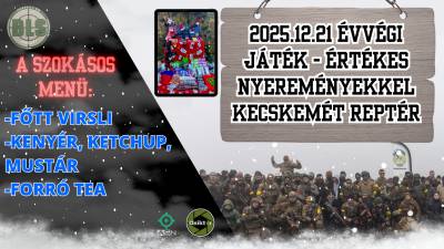 2025.12.21 - Évvégi játék értékes nyereményekkel - Kecskemét Reptér