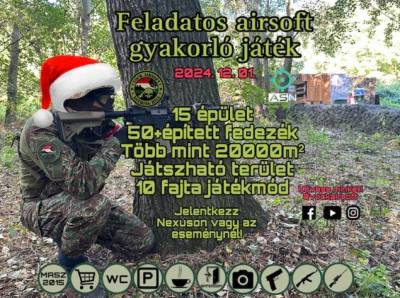 Mikulások vs krampuszok Vockairsoft feladatos játék
